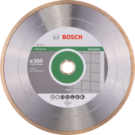 Disque à tronçonner diamanté Bosch Standard pour céramique 300 mm.