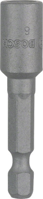 Tourne-écrou Bosch 6 mm, longueur 50 mm, tige hexagonale 1/4".