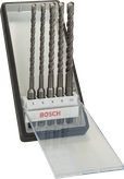 Jeu de 5 forets à percussion Bosch SDS plus-5 Robust Line.