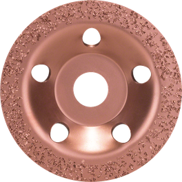 Tête de meulage en carbure de tungstène Bosch , plate 115 mm moyenne.