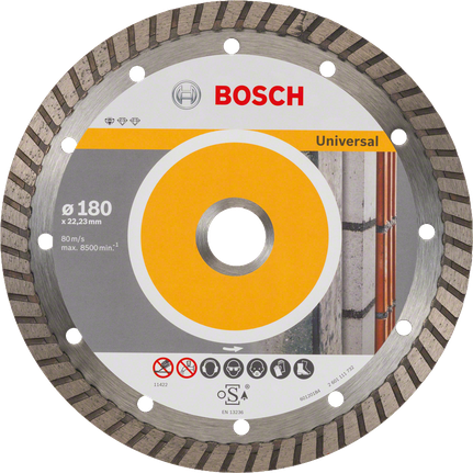 Disque à tronçonner diamanté Bosch Standard pour Universal Turbo 180 mm.