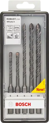 Coffret de 5 forets Bosch SDS Plus-5 5–10 mm.