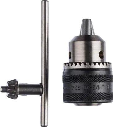 Mandrin à clé Bosch 1,5–13 mm avec clé de rechange.