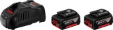 Kit de démarrage batterie et chargeur Bosch 18V.