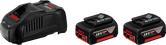 Kit de démarrage batterie et chargeur Bosch 18V.