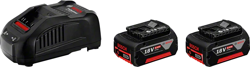 Kit de démarrage batterie et chargeur Bosch 18V.