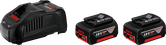 Kit de démarrage batterie et chargeur Bosch 18V.