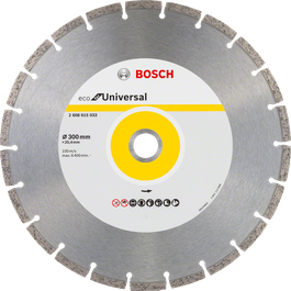 Disque à tronçonner diamanté Bosch ECO Universal 300mm.