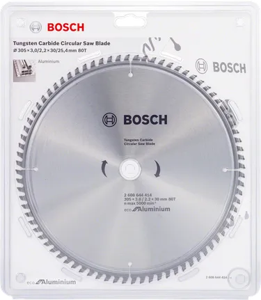 Lame de scie circulaire Bosch Eco pour aluminium.
