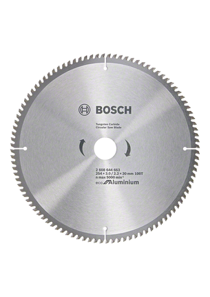 Lame de scie Bosch EC AL B 254x30-100 pour aluminium.
