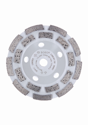 Tête de meulage diamantée Bosch Expert pour béton longue durée.