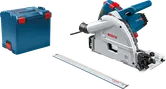 Scie plongeante Bosch GKT 55 GCE avec rail de guidage.