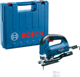 Scie sauteuse Bosch GST 90 BE avec mallette de transport.