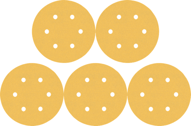 Jeu de disques abrasifs Bosch avec conception à 8 trous.