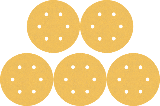 Jeu de disques abrasifs Bosch avec conception à 8 trous.