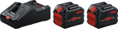 Kit de démarrage Bosch 18V avec deux batteries ProCORE 12,0Ah et chargeur.