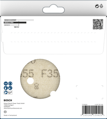 Disques abrasifs Bosch PRO F355 150 mm G80, 5 pièces.