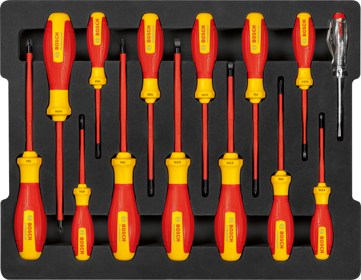 Set de divers tournevis VDE Professional, 14 pièces