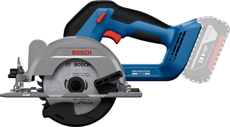 Scie circulaire sans fil Bosch GKS18V-44 pour le bois.