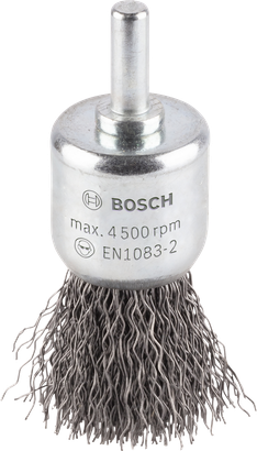 Brosse métallique Bosch PRO Clean End à fil ondulé 25 mm.
