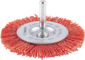 Brosse métallique Bosch PRO Multi Material, en nylon avec grain SiC 80.