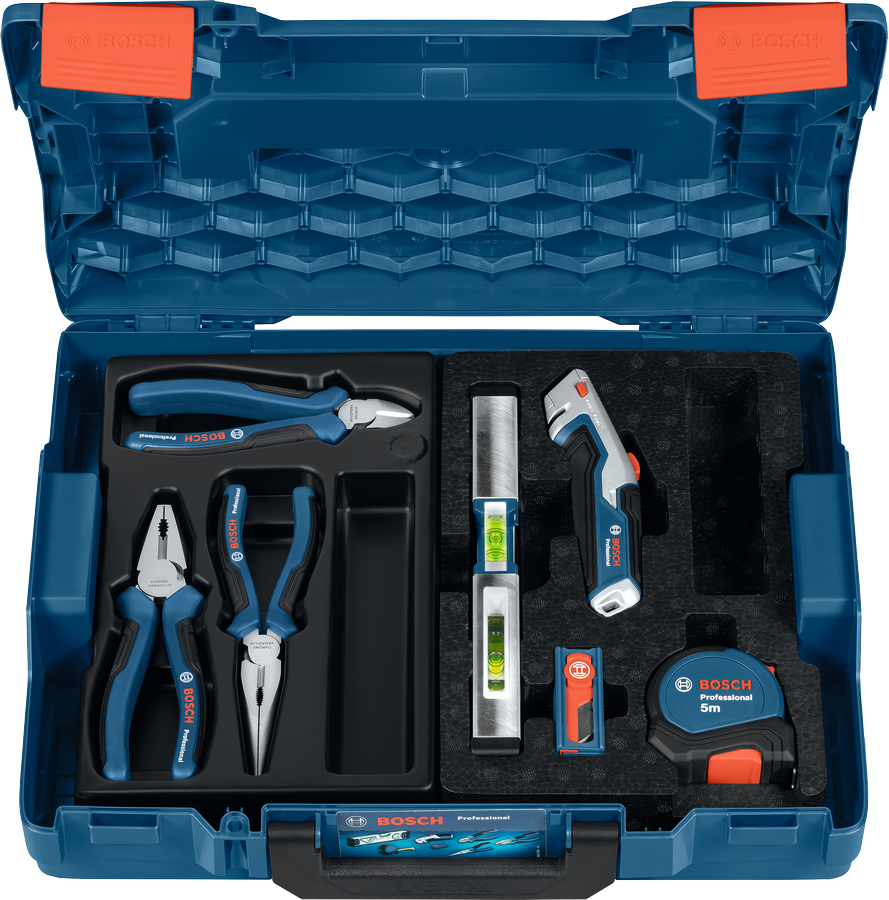Set de pinces et divers outils à main Professional, 16 pièces