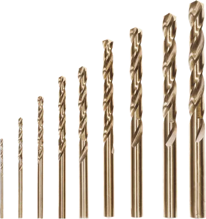 Coffret de 10 forets hélicoïdaux Bosch PRO en acier inoxydable HSS-Co.