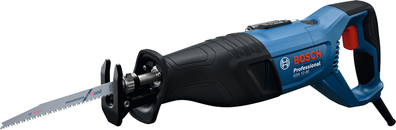 Scie alternative Bosch GSA 12-30 avec poignée ergonomique.