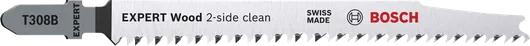 Lame de scie sauteuse Bosch EXPERT Wood 2 faces clean T308B.