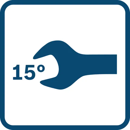 Clé à 15 degrés.