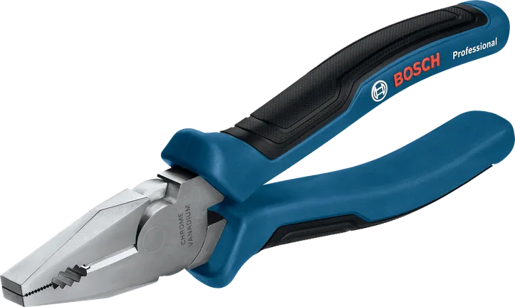 Pince universelle Bosch 180 mm avec poignée ergonomique.
