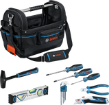 Coffret d'outils à main Bosch GWT 20 avec sac de transport, 17 pièces.
