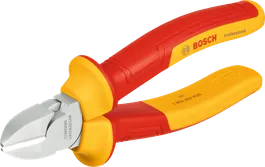 Pince coupante diagonale Bosch VDE 160 mm avec poignées isolées.
