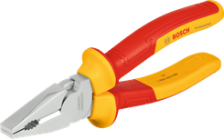 Pince universelle Bosch VDE 180 mm pour travaux électriques.