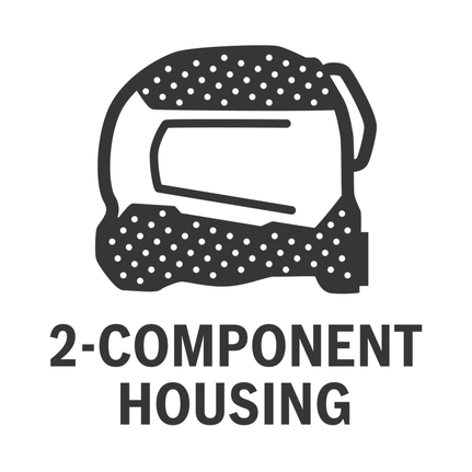 Boîtier à 2 composants.