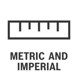 Échelle métrique et impériale.