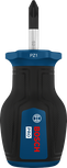 Tournevis court Bosch PRO PZ1 avec poignée ergonomique.