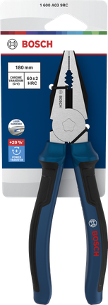 Pince universelle Bosch 180 mm avec poignées multi-composants.