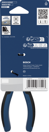 Pince à bec long Bosch 180 mm avec poignées multi-composants.