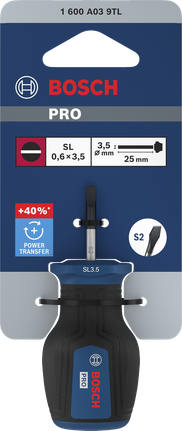 Tournevis court Bosch PRO SL 0,6 x 3,5 mm.