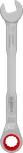 Clé mixte à cliquet Bosch 13 mm en chrome vanadium.