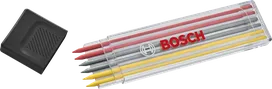 Ensemble de recharges de mines de crayon Bosch multicolores 2,8 mm HB.