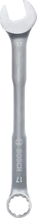 Clé mixte Bosch 17 mm en chrome vanadium.