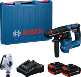 Ensemble perceuse à percussion Bosch GBH 18V-18 avec batteries.