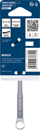 Clé mixte Bosch 9 mm en chrome vanadium.