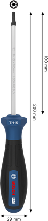 Tournevis Bosch PRO TH15 avec poignée ergonomique.