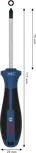 Tournevis Bosch PZ1 x 75 mm avec poignée ergonomique.