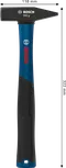 Marteau d'ingénieur Bosch 500 g avec tête en acier au carbone.