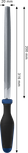 Lime triangulaire Bosch 200 mm pour le façonnage précis des métaux.