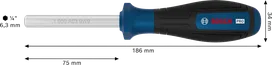 Tournevis Bosch PRO avec tige hexagonale de 1/4 pouce.